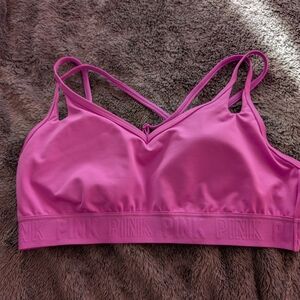 NWT PINK Victoria's Secret Lavendar Sports Bra